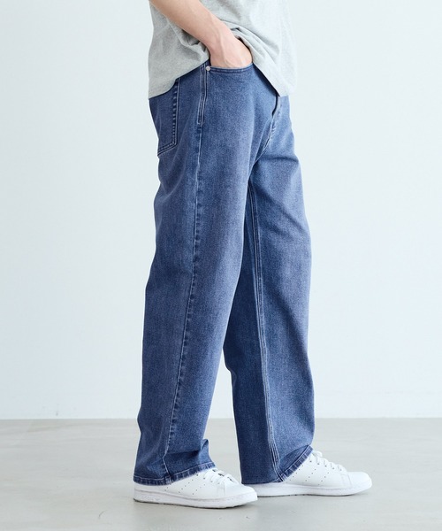 coca(coca)(コカ)の「【WEB限定セール】ストレッチデニム5ポケットストレートパンツ(デニムパンツ・メンズ・インディゴブルー/ブラック/ライトブルー・L/M/XL)」の20枚目の写真