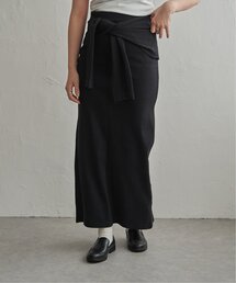 カットリブ 腰巻きスカート