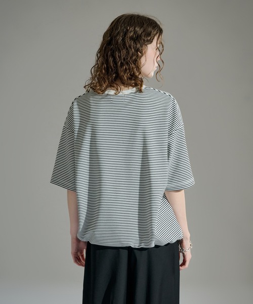 WETTEMPT(ウィテンプト)の「HENLEY NECK BORDER S/S TEE / ヘンリーネックボーダー S/S T(Tシャツ/カットソー・メンズ・ブラック/ブラック系2/オフホワイト・LARGE/MEDIUM/SMALL)」の14枚目の写真