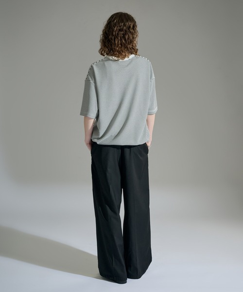 WETTEMPT(ウィテンプト)の「HENLEY NECK BORDER S/S TEE / ヘンリーネックボーダー S/S T(Tシャツ/カットソー・メンズ・ブラック/ブラック系2/オフホワイト・LARGE/MEDIUM/SMALL)」の21枚目の写真