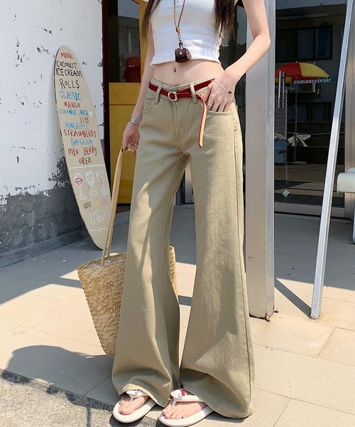 meJane(ミージェーン)の「ワイドストレート チノパンツ(チノパンツ・レディース・ウィート・L/M/S)」の7枚目の写真