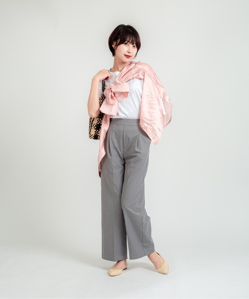 The Bagmati(ザバグマティ)の「【The Bagmati/ザバグマティ】かごバッグ ラフィア チェック柄 ハンドバッグ A4サイズ(かごバッグ・レディース・ナチュラル・FREE)」の6枚目の写真
