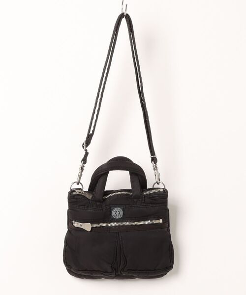 PORTER CLASSIC（ポータークラシック）の「【Porter Classic / ポータークラシック】 SUPER NYLON HELMET CASE MINI（ショルダーバッグ・メンズ・ブルー/ブラック・FREE）」の3枚目の写真