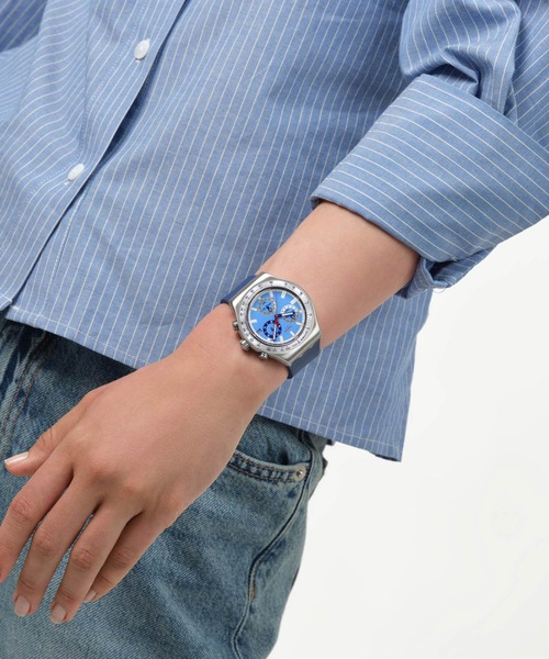 SWATCH(スウォッチ)の「SKY REFLECTIVE(アナログ腕時計・レディース・ブルー・FREE)」の3枚目の写真