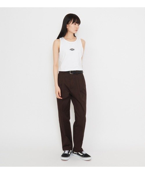 Dickies（ディッキーズ）の「ロゴタンクトップ（タンクトップ・レディース・ホワイト/ピンク/ブラック・X-SMALL/SMALL/MEDIUM）」の20枚目の写真