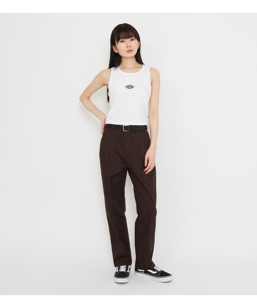 Dickies（ディッキーズ）の「ロゴタンクトップ（タンクトップ・レディース・ホワイト/ピンク/ブラック・X-SMALL/SMALL/MEDIUM）」の19枚目の写真