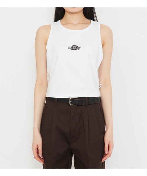 Dickies（ディッキーズ）の「ロゴタンクトップ（タンクトップ・レディース・ホワイト/ピンク/ブラック・X-SMALL/SMALL/MEDIUM）」の18枚目の写真