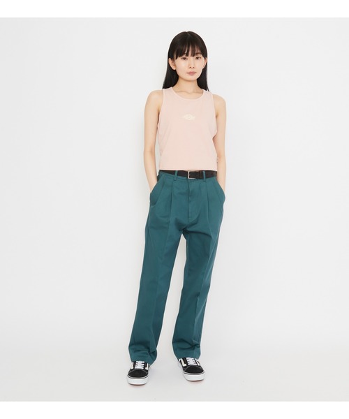 Dickies（ディッキーズ）の「ロゴタンクトップ（タンクトップ・レディース・ホワイト/ピンク/ブラック・X-SMALL/SMALL/MEDIUM）」の12枚目の写真
