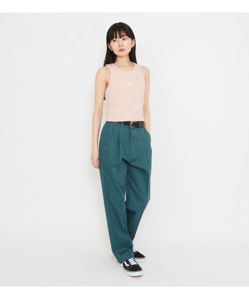 Dickies（ディッキーズ）の「ロゴタンクトップ（タンクトップ・レディース・ホワイト/ピンク/ブラック・X-SMALL/SMALL/MEDIUM）」の11枚目の写真