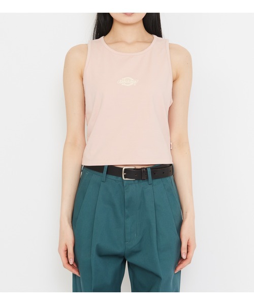 Dickies（ディッキーズ）の「ロゴタンクトップ（タンクトップ・レディース・ホワイト/ピンク/ブラック・X-SMALL/SMALL/MEDIUM）」の10枚目の写真