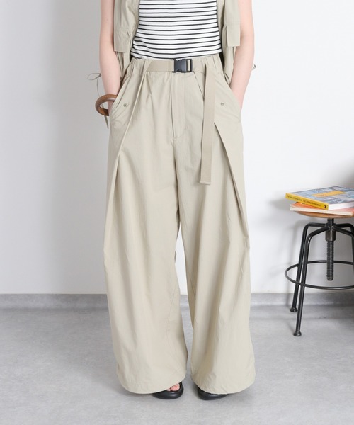 cepo（セポ）の「〈セットアップ対応〉ソフトコットンタックワイドパンツ（その他パンツ・レディース・オリーブ/ブラック/ベージュ・M/S）」の16枚目の写真