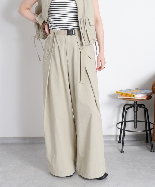 cepo（セポ）の「〈セットアップ対応〉ソフトコットンタックワイドパンツ（その他パンツ・レディース・オリーブ/ブラック/ベージュ・M/S）」の15枚目の写真