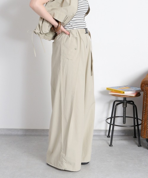 cepo（セポ）の「〈セットアップ対応〉ソフトコットンタックワイドパンツ（その他パンツ・レディース・オリーブ/ブラック/ベージュ・M/S）」の12枚目の写真