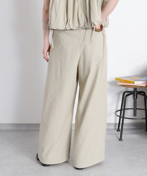 cepo（セポ）の「〈セットアップ対応〉ソフトコットンタックワイドパンツ（その他パンツ・レディース・オリーブ/ブラック/ベージュ・M/S）」の13枚目の写真