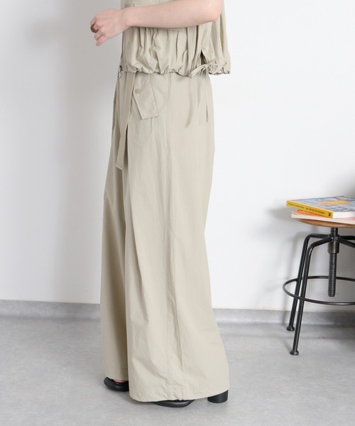 cepo（セポ）の「〈セットアップ対応〉ソフトコットンタックワイドパンツ（その他パンツ・レディース・オリーブ/ブラック/ベージュ・M/S）」の14枚目の写真