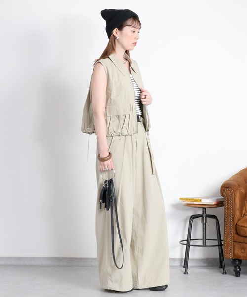 cepo（セポ）の「〈セットアップ対応〉ソフトコットンタックワイドパンツ（その他パンツ・レディース・オリーブ/ブラック/ベージュ・M/S）」の21枚目の写真
