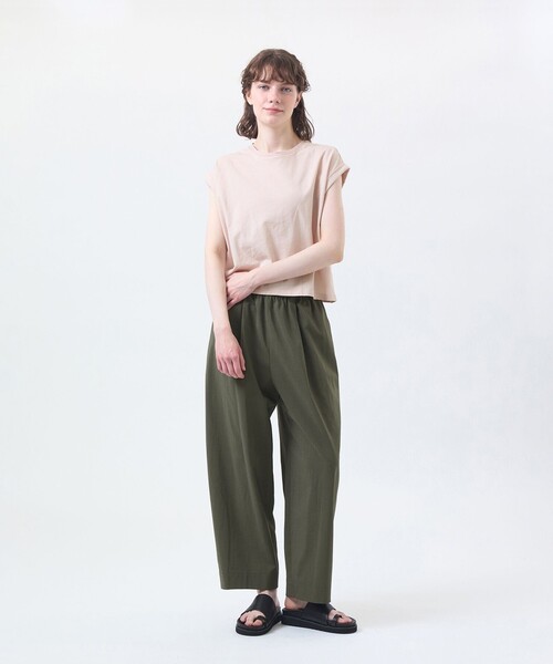 MACKINTOSH PHILOSOPHY(マッキントッシュ フィロソフィー)の「リネンミックスドルマンTシャツ(Tシャツ/カットソー・レディース・ブラウン系その他4/ピンク系その他2/ブラック/グリーン系その他/ライトブルー/パープル系その他/オフホワイト・38)」の9枚目の写真