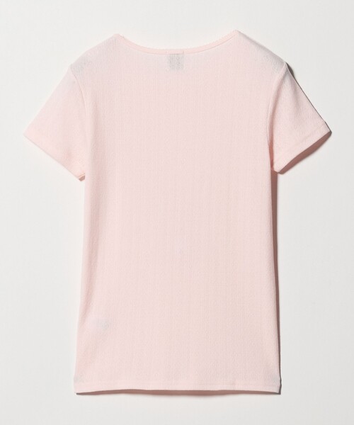 6(ロク)の「<6(ROKU)>パターンメッシュ Tシャツ(Tシャツ/カットソー・レディース・ライトピンク/オリーブ/ブラック・FREE)」の11枚目の写真