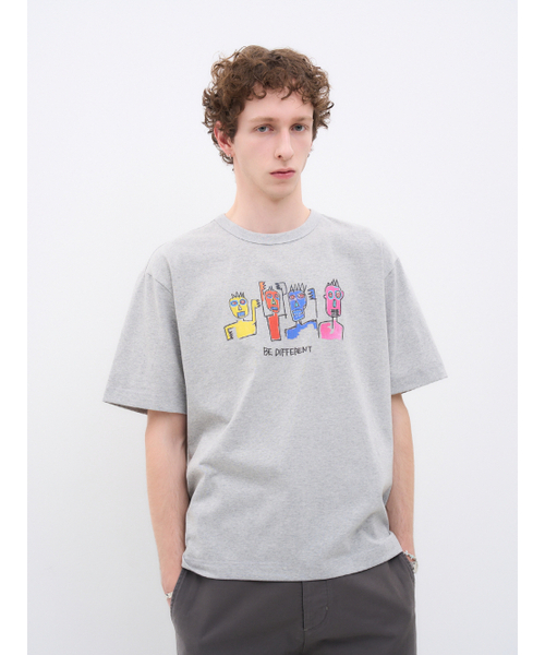 AFTERPRAY（アフタープレイ）の「セージアートヒーローTシャツメランジェグレー（Tシャツ/カットソー・レディース・その他・SMALL/MEDIUM/LARGE）」の2枚目の写真
