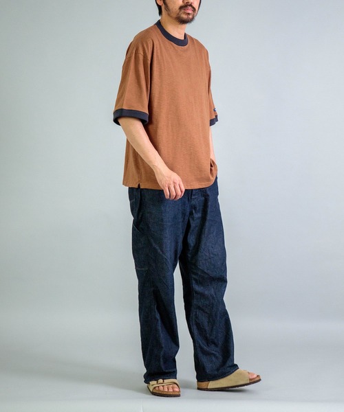 Tieasy（ティージー）の「[Tieasy] HDCS Light Linger Big Crew Tee / リンガービックTシャツ（Tシャツ/カットソー・メンズ・ブラウン/スミクロ/アイボリー・4/3）」の6枚目の写真