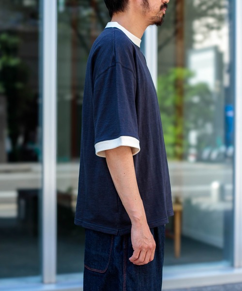 Tieasy（ティージー）の「[Tieasy] HDCS Light Linger Big Crew Tee / リンガービックTシャツ（Tシャツ/カットソー・メンズ・ブラウン/スミクロ/アイボリー・4/3）」の19枚目の写真