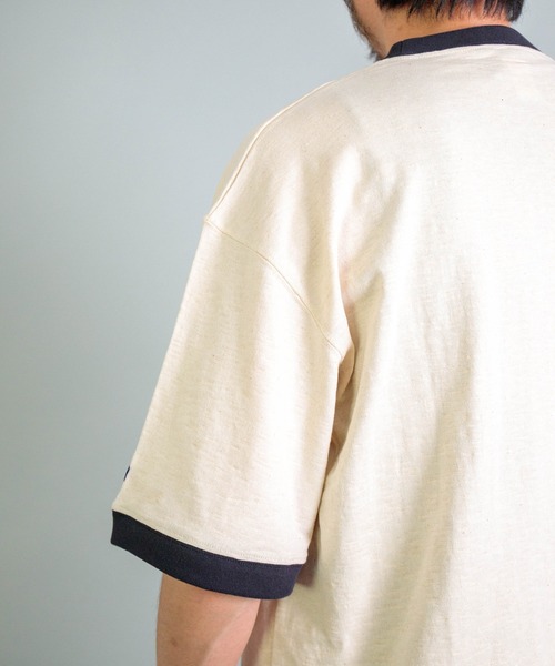 Tieasy（ティージー）の「[Tieasy] HDCS Light Linger Big Crew Tee / リンガービックTシャツ（Tシャツ/カットソー・メンズ・ブラウン/スミクロ/アイボリー・4/3）」の12枚目の写真