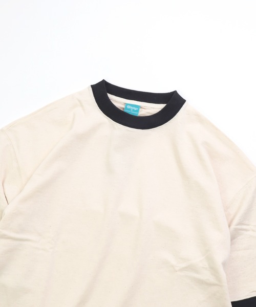 Tieasy（ティージー）の「[Tieasy] HDCS Light Linger Big Crew Tee / リンガービックTシャツ（Tシャツ/カットソー・メンズ・ブラウン/スミクロ/アイボリー・4/3）」の14枚目の写真