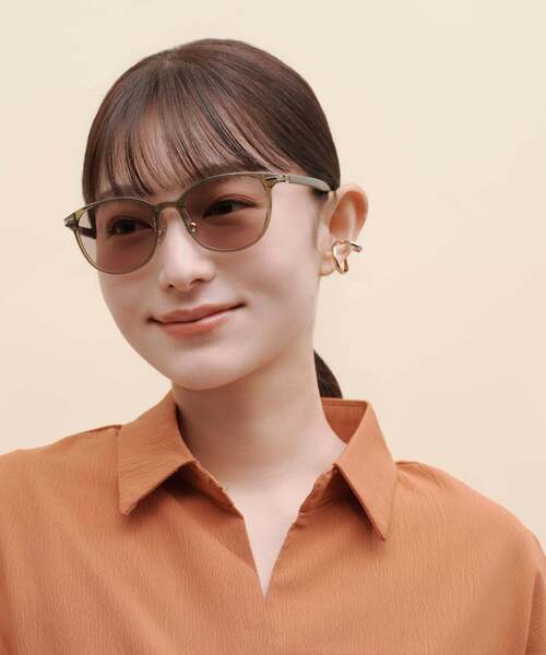 Vintage Collector AUDREY H. サングラス べっ甲調 セール】＜MESSYWEEKEND＞AUDREY ファッション用グラス（サングラス