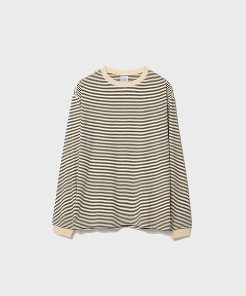GOOD PEOPLE GOOD STITCHING GOOD PRODUCT（グッドピープルグッドスティッチンググッドプロダクト）の「【GOOD PEOPLE GOOD STITCHING GOOD PRODUCT/グッドピープルグッドスティッチンググッドプロダクト】Crew Neck Long Sleeve（Tシャツ/カットソー・メンズ・キナリ/ブラック・L/M/XL）」の2枚目の写真