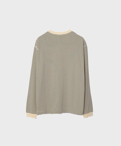 GOOD PEOPLE GOOD STITCHING GOOD PRODUCT（グッドピープルグッドスティッチンググッドプロダクト）の「【GOOD PEOPLE GOOD STITCHING GOOD PRODUCT/グッドピープルグッドスティッチンググッドプロダクト】Crew Neck Long Sleeve（Tシャツ/カットソー・メンズ・キナリ/ブラック・L/M/XL）」の3枚目の写真