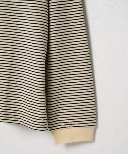 GOOD PEOPLE GOOD STITCHING GOOD PRODUCT（グッドピープルグッドスティッチンググッドプロダクト）の「【GOOD PEOPLE GOOD STITCHING GOOD PRODUCT/グッドピープルグッドスティッチンググッドプロダクト】Crew Neck Long Sleeve（Tシャツ/カットソー・メンズ・キナリ/ブラック・L/M/XL）」の5枚目の写真