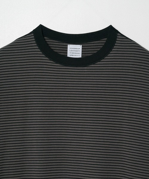GOOD PEOPLE GOOD STITCHING GOOD PRODUCT（グッドピープルグッドスティッチンググッドプロダクト）の「【GOOD PEOPLE GOOD STITCHING GOOD PRODUCT/グッドピープルグッドスティッチンググッドプロダクト】Crew Neck Long Sleeve（Tシャツ/カットソー・メンズ・キナリ/ブラック・L/M/XL）」の8枚目の写真