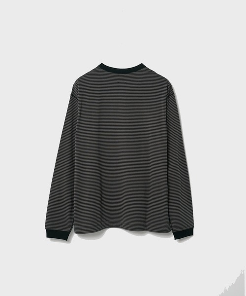 GOOD PEOPLE GOOD STITCHING GOOD PRODUCT（グッドピープルグッドスティッチンググッドプロダクト）の「【GOOD PEOPLE GOOD STITCHING GOOD PRODUCT/グッドピープルグッドスティッチンググッドプロダクト】Crew Neck Long Sleeve（Tシャツ/カットソー・メンズ・キナリ/ブラック・L/M/XL）」の7枚目の写真