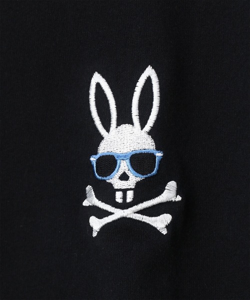 Psycho Bunny（サイコバニー）の「サングラスバニー ロゴTシャツ（Tシャツ/カットソー・メンズ・ブラック/ホワイト/ライトピンク・X-LARGE/LARGE/MEDIUM/SMALL）」の13枚目の写真