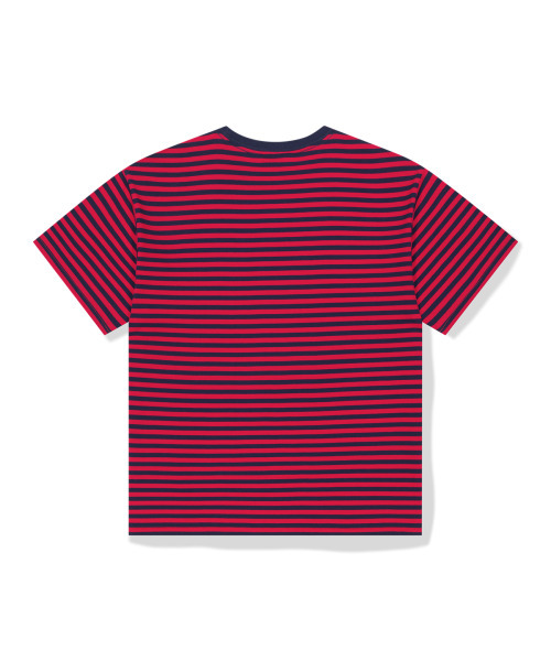 WKNDRS（ウィーキャンドース）の「[WKNDRS x GWAXNG] DULLY STRIPED T-SHIRT (RED)（Tシャツ/カットソー・レディース・その他・SMALL/MEDIUM/LARGE/X-LARGE）」の2枚目の写真