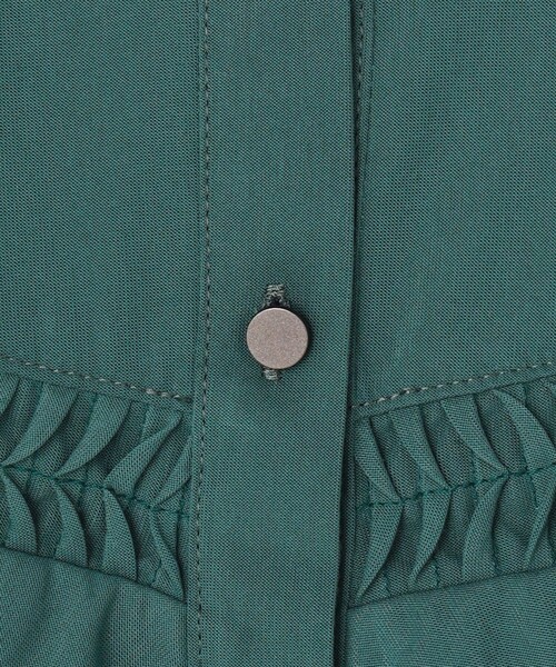 23区 S(ニジュウサンクチイサイサイズ)の「クリアトリコットジャージー ピンタックフリル ブラウス(Tシャツ/カットソー・レディース・ブラック系/ダークグリーン系/ダークブラウン系/ベージュ系・32)」の19枚目の写真