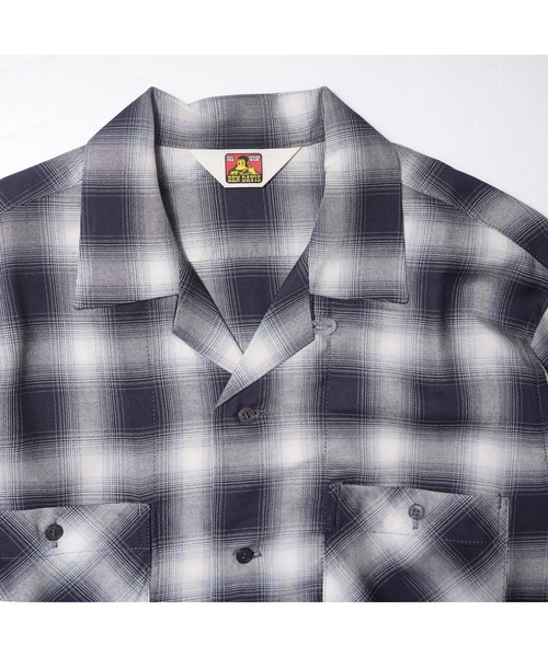 BEN DAVIS（ベンデイビス）の「OMBRE CHECK OP COL SHIRTS/オンブレチェックシャツ（シャツ/ブラウス・メンズ・ライトブルー/ブラック・LARGE/MEDIUM）」の6枚目の写真