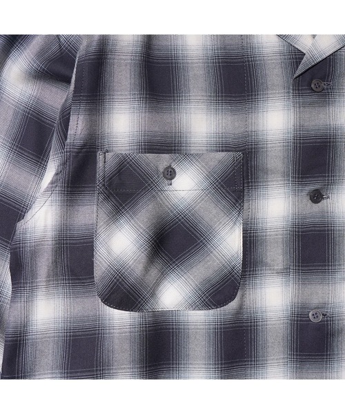 BEN DAVIS（ベンデイビス）の「OMBRE CHECK OP COL SHIRTS/オンブレチェックシャツ（シャツ/ブラウス・メンズ・ライトブルー/ブラック・LARGE/MEDIUM）」の7枚目の写真