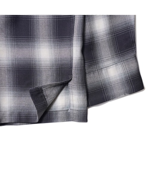 BEN DAVIS（ベンデイビス）の「OMBRE CHECK OP COL SHIRTS/オンブレチェックシャツ（シャツ/ブラウス・メンズ・ライトブルー/ブラック・LARGE/MEDIUM）」の8枚目の写真