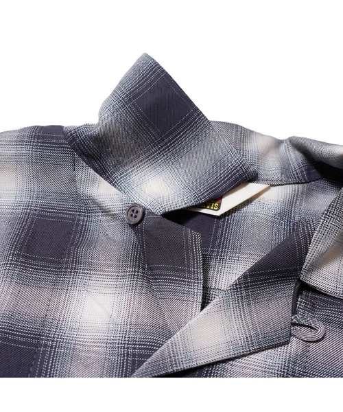 BEN DAVIS（ベンデイビス）の「OMBRE CHECK OP COL SHIRTS/オンブレチェックシャツ（シャツ/ブラウス・メンズ・ライトブルー/ブラック・LARGE/MEDIUM）」の10枚目の写真