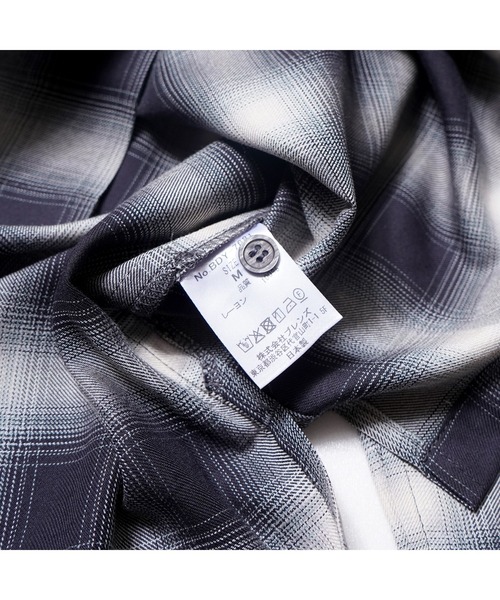 BEN DAVIS（ベンデイビス）の「OMBRE CHECK OP COL SHIRTS/オンブレチェックシャツ（シャツ/ブラウス・メンズ・ライトブルー/ブラック・LARGE/MEDIUM）」の11枚目の写真