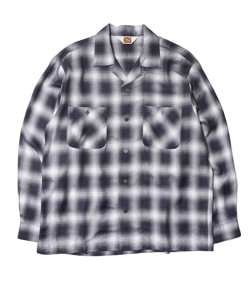 BEN DAVIS（ベンデイビス）の「OMBRE CHECK OP COL SHIRTS/オンブレチェックシャツ（シャツ/ブラウス・メンズ・ライトブルー/ブラック・LARGE/MEDIUM）」の13枚目の写真