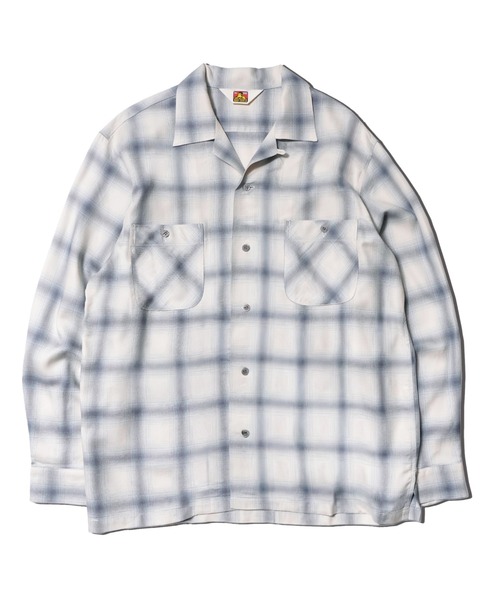 BEN DAVIS（ベンデイビス）の「OMBRE CHECK OP COL SHIRTS/オンブレチェックシャツ（シャツ/ブラウス・メンズ・ライトブルー/ブラック・LARGE/MEDIUM）」の16枚目の写真