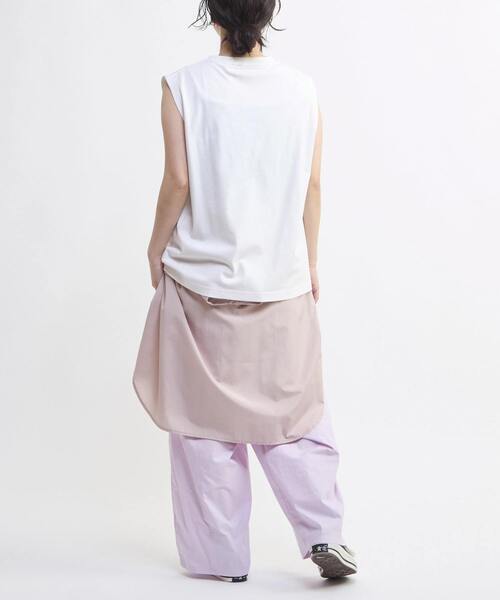 CONVERSE TOKYO(コンバーストウキョウ)の「スピンドルフレンチスリーブTEE(Tシャツ/カットソー・レディース・ベージュ/ホワイト/ブラック・FREE)」の6枚目の写真