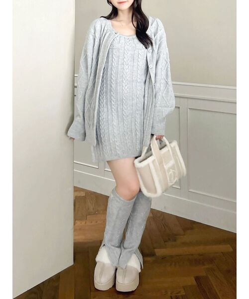 dazzlin(ダズリン)の「ベルトムートンライクサボ(その他シューズ・レディース・アイボリー/ブラウン・LARGE/MEDIUM)」の5枚目の写真