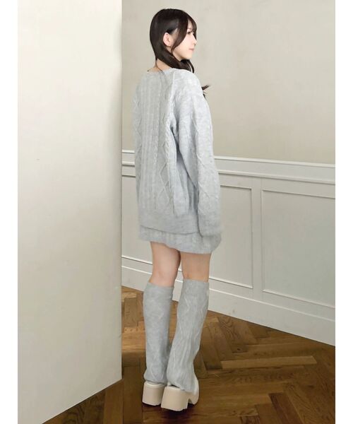 dazzlin(ダズリン)の「ベルトムートンライクサボ(その他シューズ・レディース・アイボリー/ブラウン・LARGE/MEDIUM)」の7枚目の写真