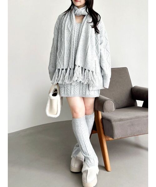 dazzlin(ダズリン)の「ベルトムートンライクサボ(その他シューズ・レディース・アイボリー/ブラウン・LARGE/MEDIUM)」の9枚目の写真
