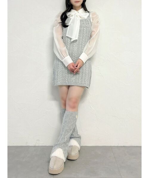 dazzlin(ダズリン)の「ベルトムートンライクサボ(その他シューズ・レディース・アイボリー/ブラウン・LARGE/MEDIUM)」の10枚目の写真