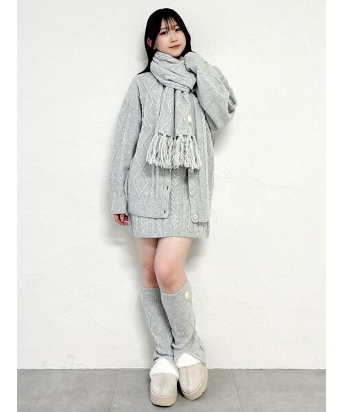 dazzlin(ダズリン)の「ベルトムートンライクサボ(その他シューズ・レディース・アイボリー/ブラウン・LARGE/MEDIUM)」の11枚目の写真