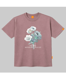 ビューティーフラワー 半袖Tシャツ 男女共用 ビッグサイズ S 4XL